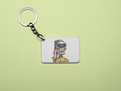 Young skull - Printed acrylic animated Keychain(Pack Of 2)