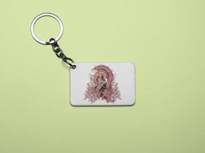 Old European Head Shield- Printed acrylic animated Keychain(Pack Of 2)