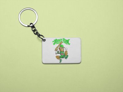 Home Run - Printed acrylic animated Keychain(Pack Of 2)