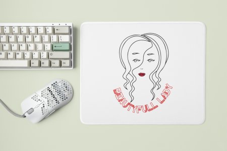 Beautiful Lady- Designable Printed Mousepads(20cm x 18cm)
