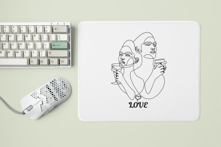 Love In Drink - Designable Printed Mousepads(20cm x 18cm)