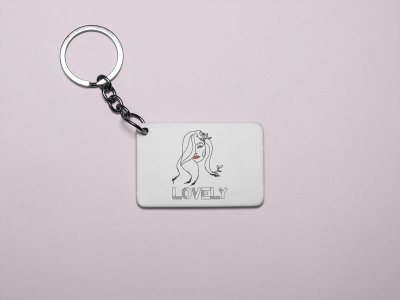 Lovely- Printed Acrylic Keychains(Pack Of 2)