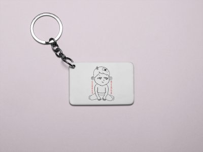 Little Girls- Printed Acrylic Keychains(Pack Of 2)