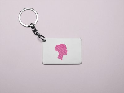 Pink Lady- Printed Acrylic Keychains(Pack Of 2)
