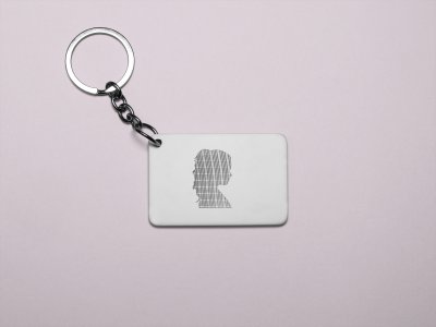 Girl Silhoutte- Printed Acrylic Keychains(Pack Of 2)