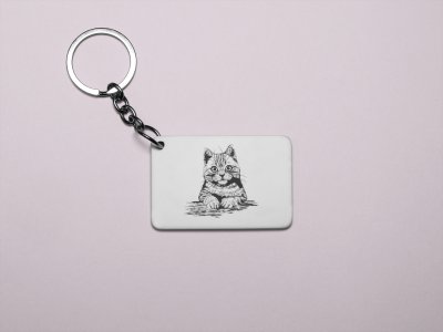 Cat Eyes- Printed Acrylic Keychains(Pack Of 2)