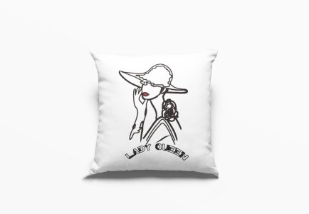 Lady Queen-Printed Pillow Covers For (Pack Of Two)
