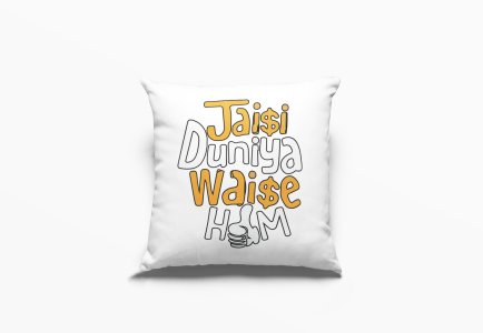 Jaisi Duniya Waise Hum- Printed Pillow Covers For Bollywood Lovers(Pack Of Two)