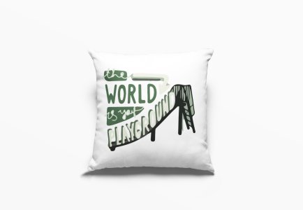 The World Is Your Playground - Printed Pillow Covers For Bollywood Lovers(Pack Of Two)