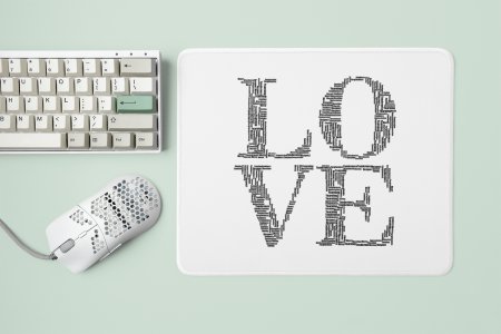 Love In So Many Letters - Designable Printed Mousepads(20cm x 18cm)