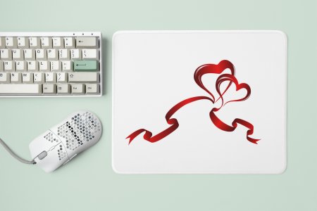 Heart Ribbon- Designable Printed Mousepads(20cm x 18cm)