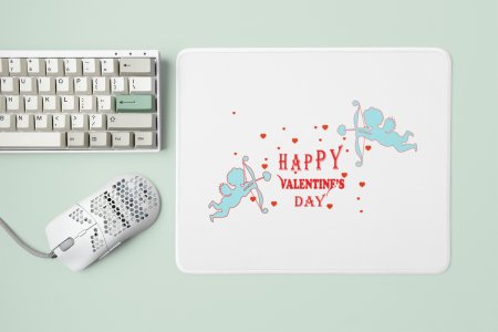 Happy Valentine's Day With Too Cute for Cupid - Designable Printed Mousepads(20cm x 18cm)