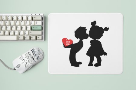 Boy Kissing Girl - Designable Printed Mousepads(20cm x 18cm)