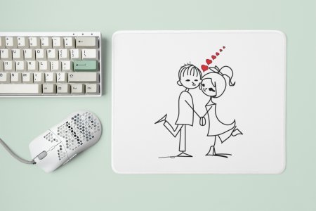 Couple Holding Hands Romantic- Designable Printed Mousepads(20cm x 18cm)
