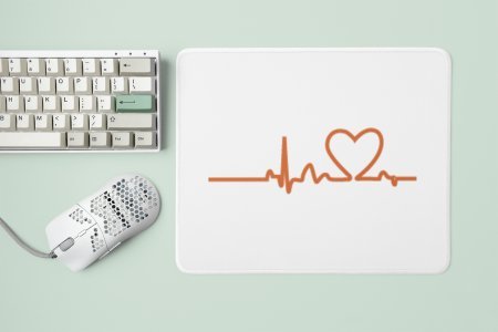 Heartbeat line - Designable Printed Mousepads(20cm x 18cm)