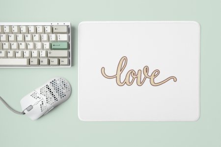 Love Text - Designable Printed Mousepads(20cm x 18cm)