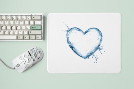 Heart Water Bubble - Designable Printed Mousepads(20cm x 18cm)