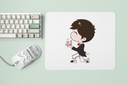 Boy Proposing With Ring - Designable Printed Mousepads(20cm x 18cm)