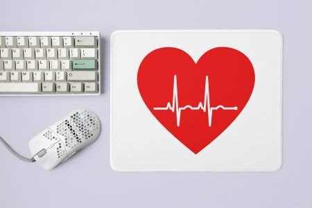 Heartbeat- Designable Printed Mousepads(20cm x 18cm)