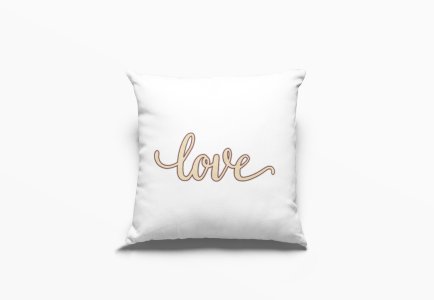 Love Text -Printed Pillow Covers For (Pack Of Two)