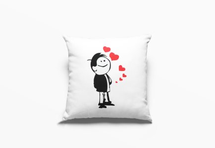 Boy in love-Printed Pillow Covers For (Pack Of Two)