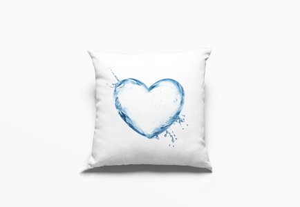 Heart Water Bubble -Printed Pillow Covers For (Pack Of Two)
