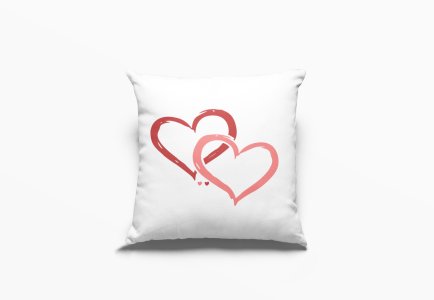 Hearts -Printed Pillow Covers For (Pack Of Two)