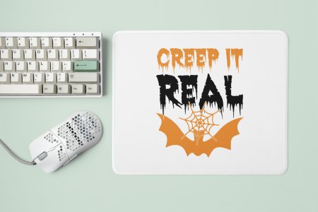 Creep it real Spider Web - Halloween Theme Mousepads