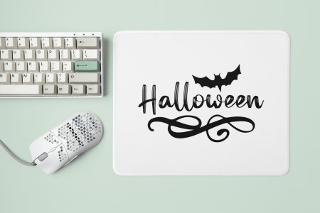 Halloween Black Text -Halloween Theme Mousepads