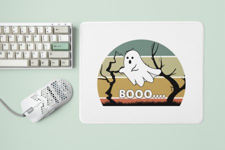 BOO.....-Flying Ghost-Halloween Theme Mousepads