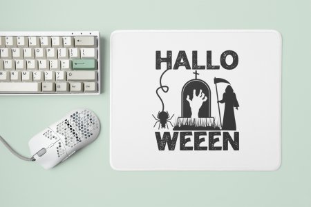Halloween text -Grim Repear -Halloween Theme Mousepads