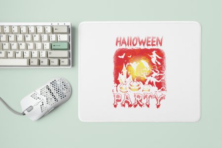 Halloween Party-Trees Evil Pumpkins Halloween Theme Mousepads