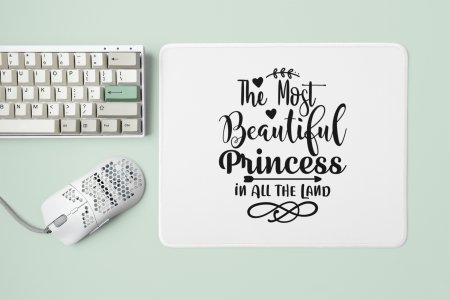 The Most Beutiful Princes Black Text-Halloween Theme Mousepads