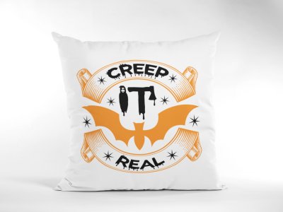 Creep it real, bat -Halloween Theme Pillow Covers (Pack Of 2)
