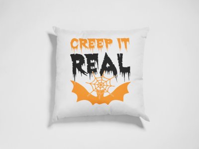 Creep it real Spider Web - Halloween Theme Pillow Covers (Pack Of 2)