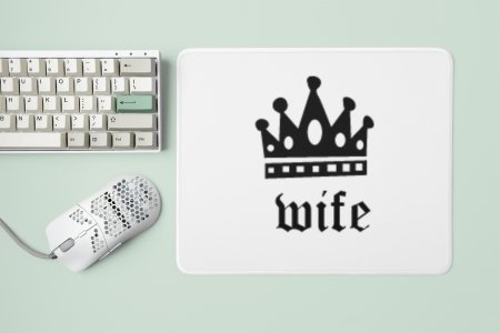 Wife - Designable Printed Mousepads(20cm x 18cm)
