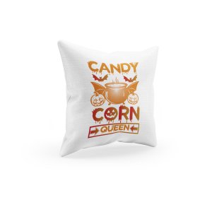 Candy Corn Queen Creepy Text -Halloween Theme Pillow Covers (Pack Of 2)