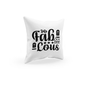 Fab boo lous - illustration graphic -Halloween Theme Pillow Covers (Pack Of 2)