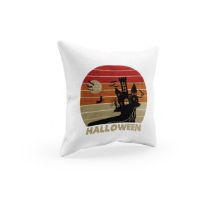 Witch entry -Haunted Houses-Ghost-Halloween Theme Pillow Covers (Pack Of 2)