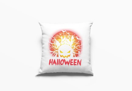 Halloween Text In Red -Halloween Theme Pillow Covers (Pack Of 2)