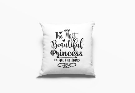 The Most Beutiful Princes Black Text-Halloween Theme Pillow Covers (Pack Of 2)