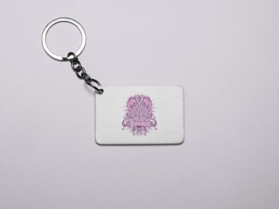 2 Elephants Facing Opposite-Printed Acrylic Keychains(Pack Of 2)