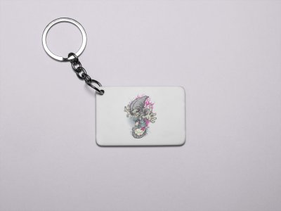 Skull Coming On Rapid Speed-Printed Acrylic Keychains(Pack Of 2)