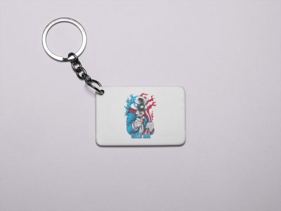 Uncle Sam-Printed Acrylic Keychains(Pack Of 2)
