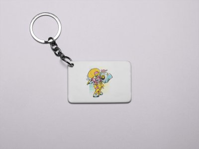 Demon Kid-Printed Acrylic Keychains(Pack Of 2)