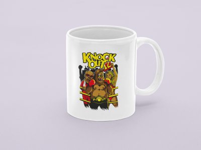 Knock Out -Printed Coffee Mugs