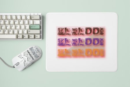Kabaddi- Designable Printed Mousepads(20cm x 18cm)