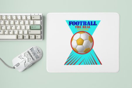 Football The Real Felling (BG Colourfull )- Designable Printed Mousepads(20cm x 18cm)