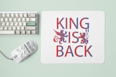 King is Back Text - Designable Printed Mousepads(20cm x 18cm)