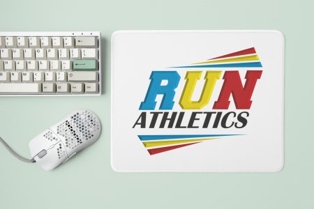 Run Athletics Text - Designable Printed Mousepads(20cm x 18cm)